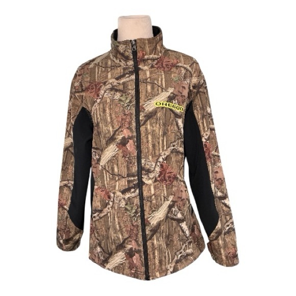 Drift Creek Jackets & Blazers - Drift Creek Women’s Sz 2XL OREGON Break Up Infinity Fleece Lined Brown Jacket